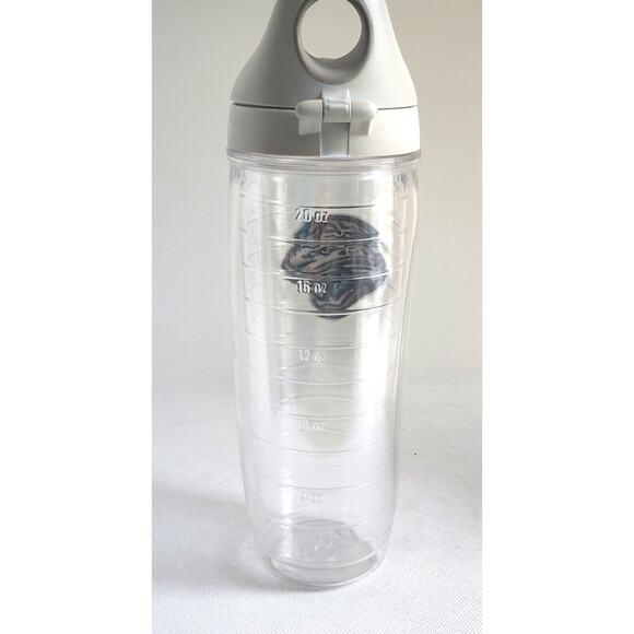TERVIS TUMBLER-JACKSONVILLE JAGUARS-Clear-Snap Back Top-Holds 24 oz - Picture 12 of 14